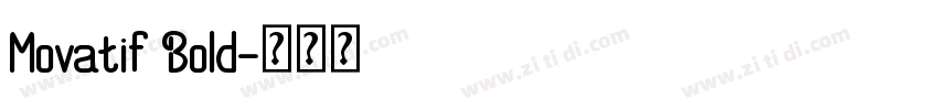 Movatif Bold字体转换